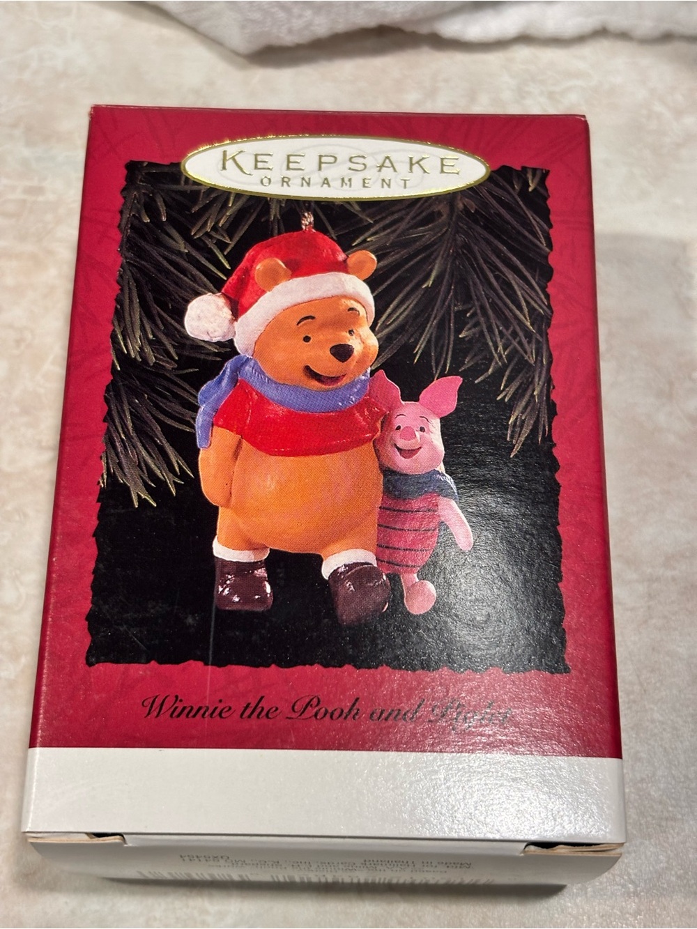 Disney Winnie the Pooh & Piglet Holiday Ornament - 1996